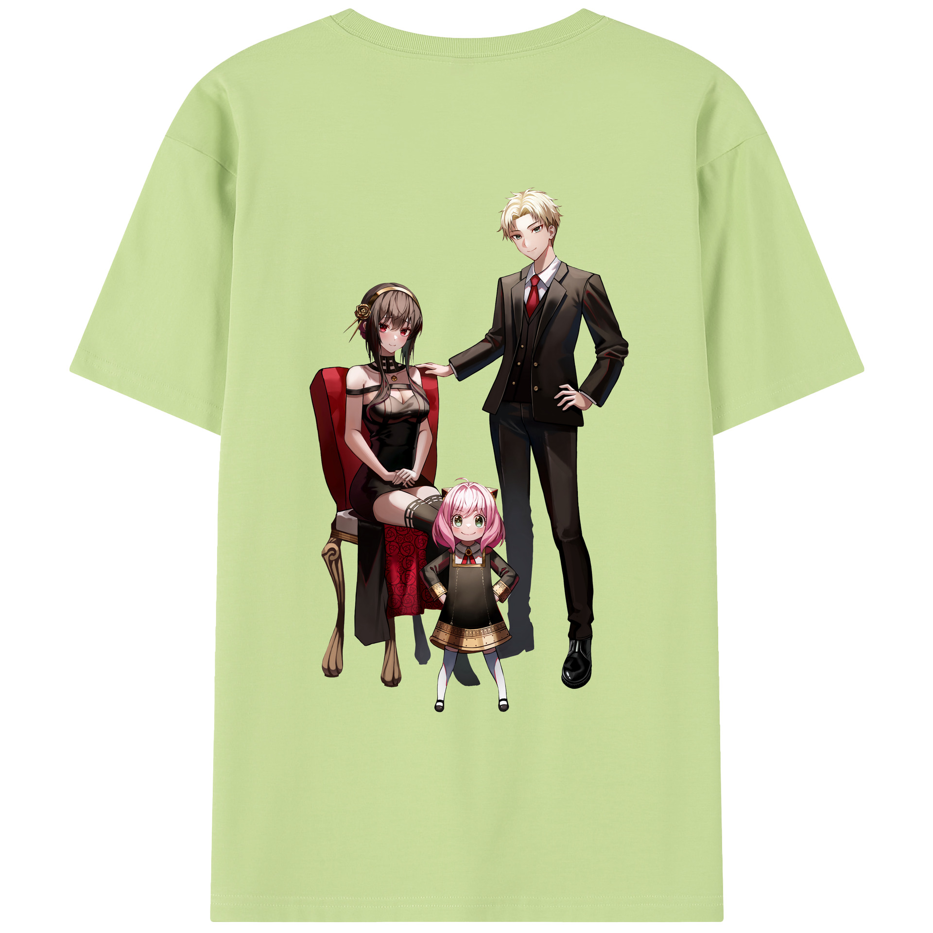 （画像用） SPY×FAMILY间谍家家酒 綿100％半袖Tシャツ（背面プリント）